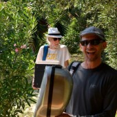With Shivananda in Alexis Zorbas